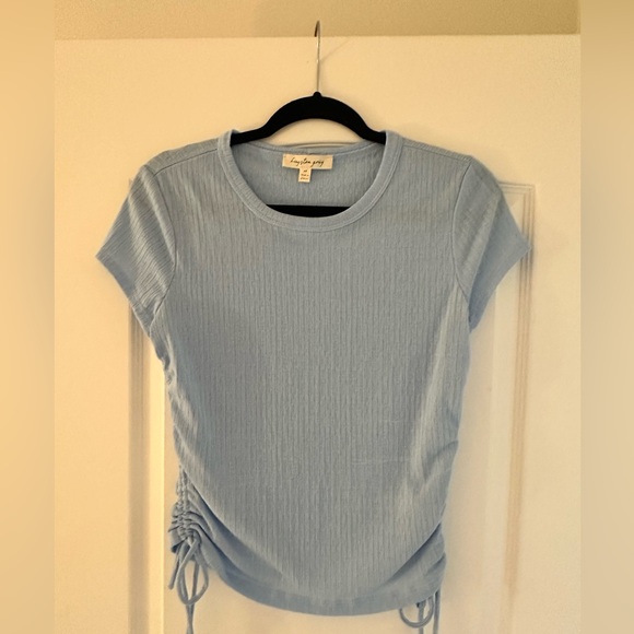 Kingston Grey T shirt w. Cinched sides - Picture 1 of 3